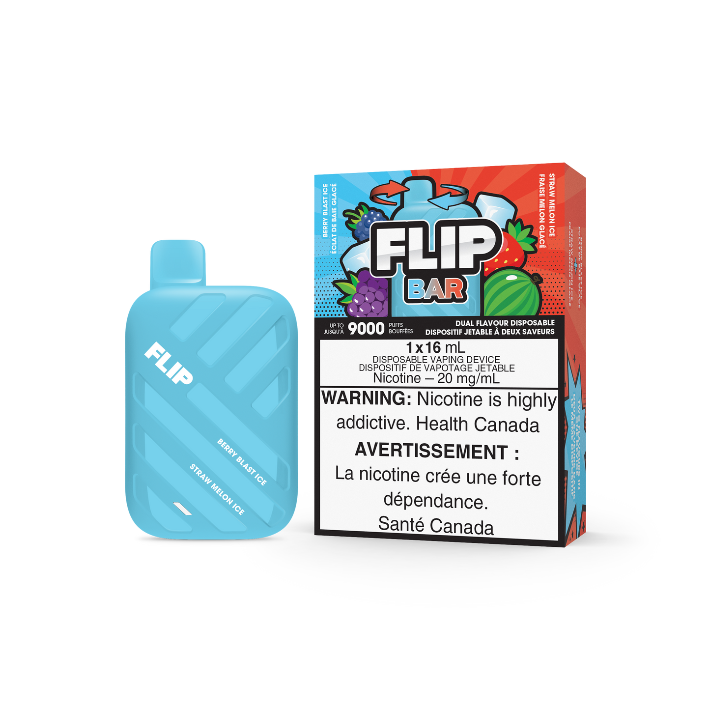 Flip Bar - Berry Blast Ice and Straw Melon Ice
