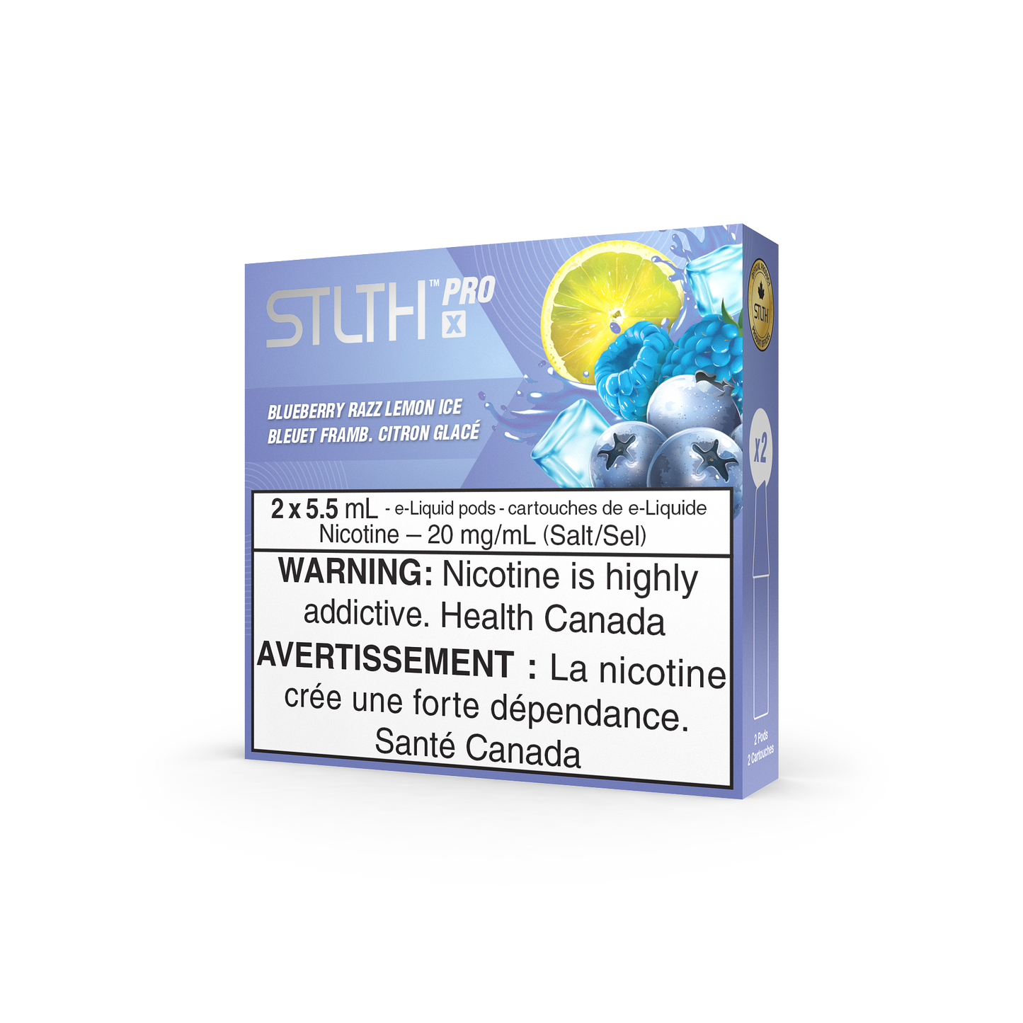 STLTH Pro X - Blueberry Razz Lemon Ice (Pack of 5)