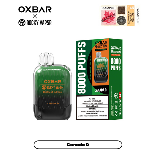 OXBAR G8000 - Canada D (Pack of 5)