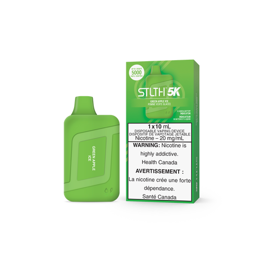 STLTH 5K - Green Apple Ice (Pack of 5)