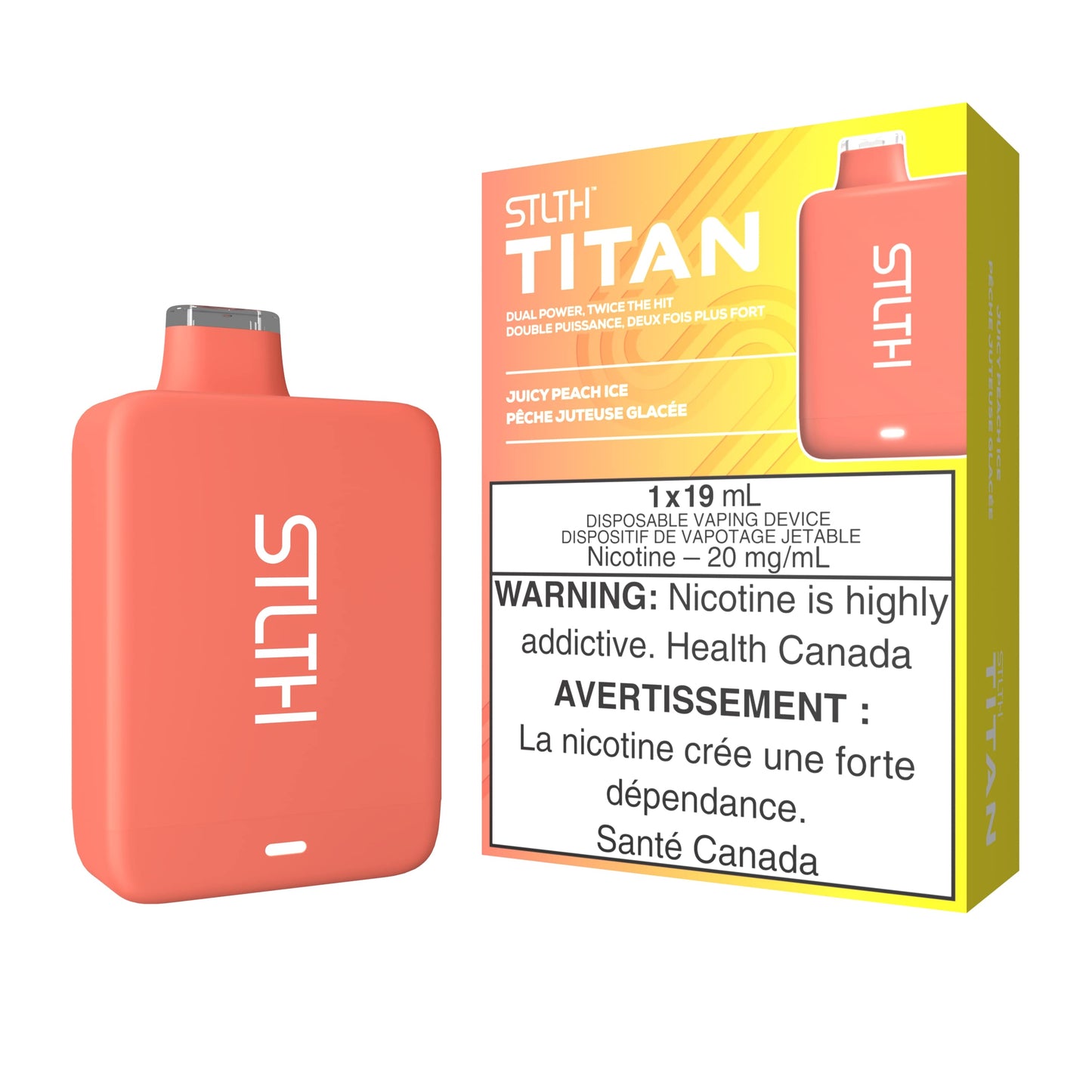 STLTH Titan - Juicy Peach Ice (Pack of 5)