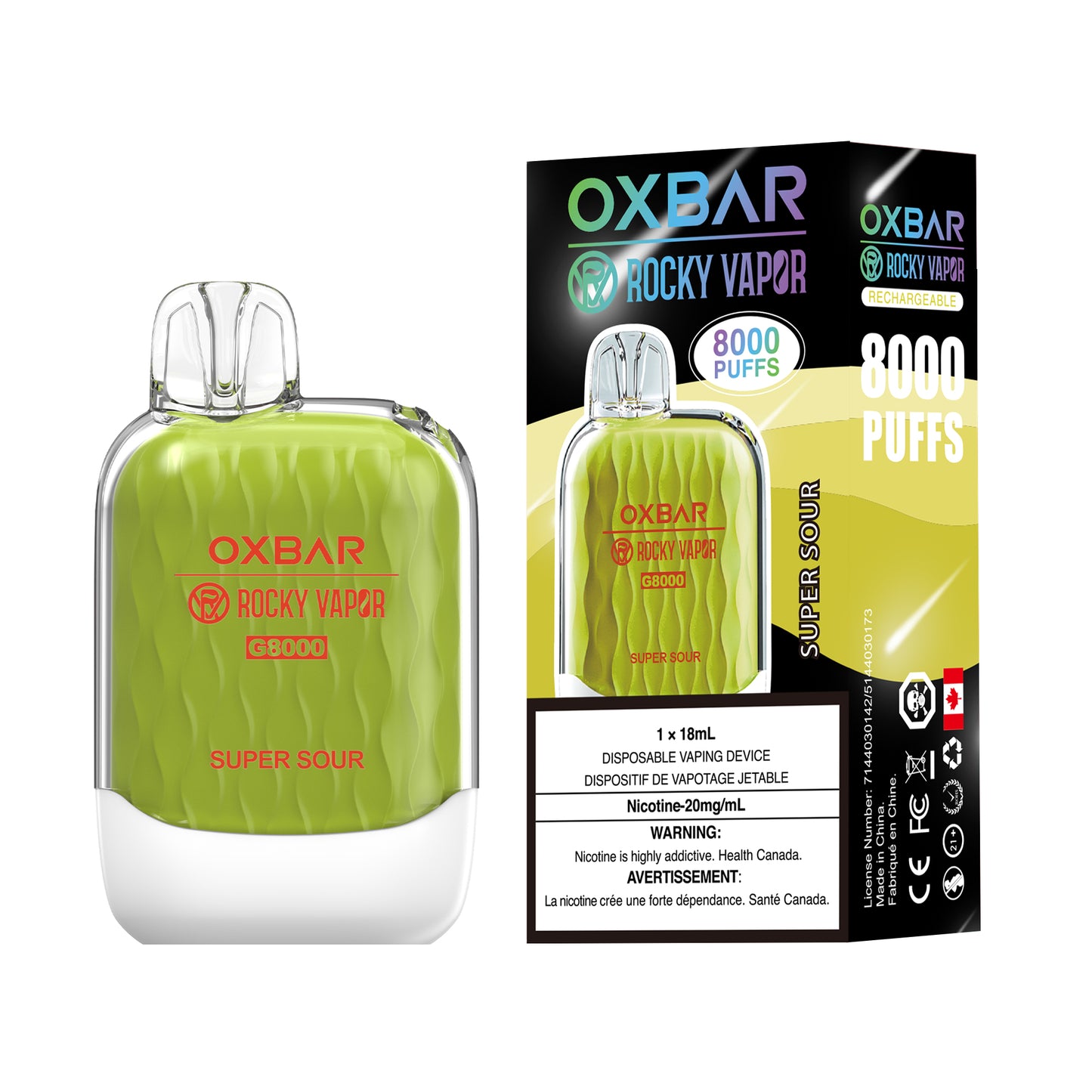 OXBAR G8000 - Super Sour (Pack of 5)