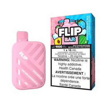 Flip Bar - Juicy Peach Ice and Blue Razz Watermelon Ice (Pack of 5)